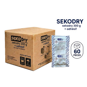 Carton de 60 Absorbeurs SekoDry 300 g. avec...