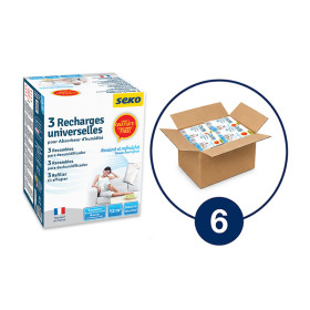 Carton de 6 boîtes de 3 recharges 350 g. Neutre