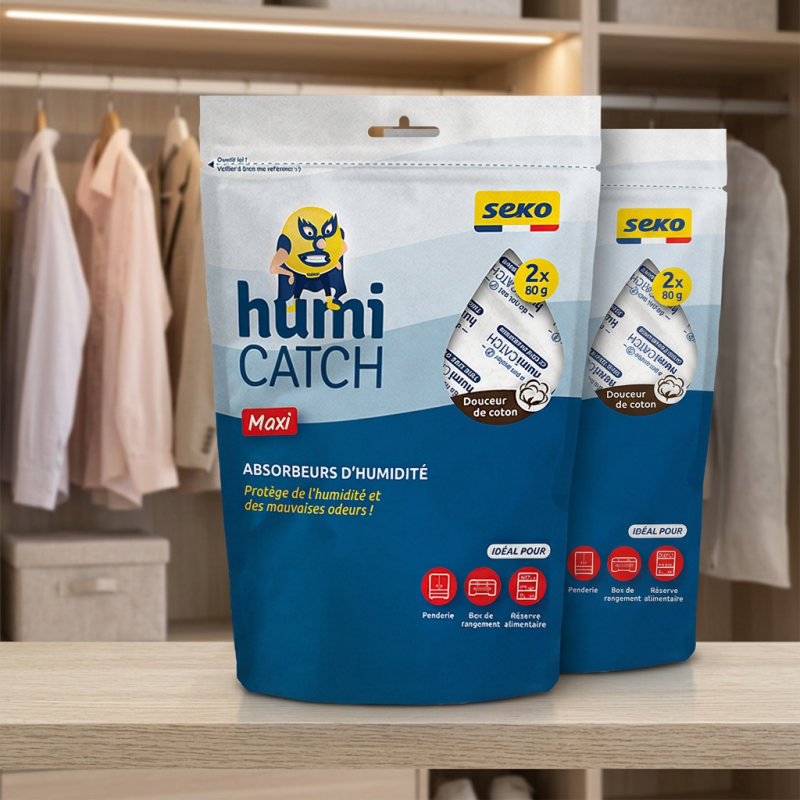 Lot de 2 sachets HumiCatch Maxi 2 x 80g senteur coton
