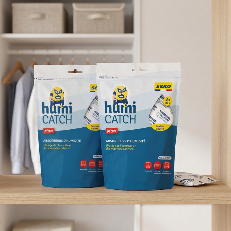 Lot de 2 sachets HumiCatch Maxi 2 x 80g senteur neutre