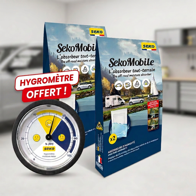 Seko Mobile – Anti buée et absorbeur d’humidité pour vos voitures, camping-cars