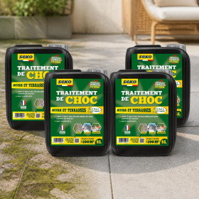 Lot de 4 bidons de Traitement de Choc 5L