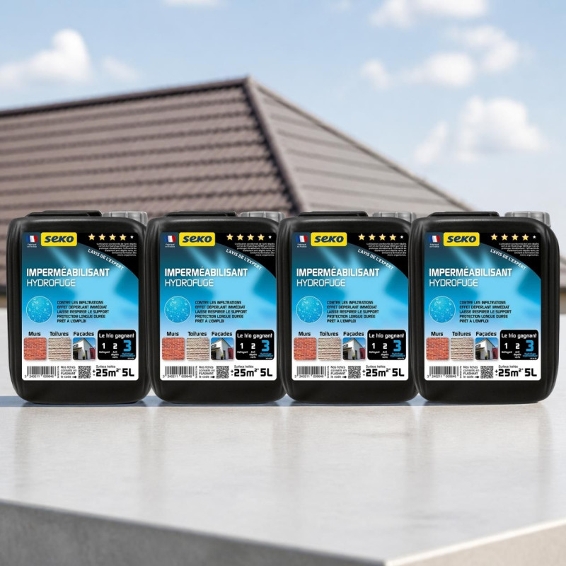 Imperméabilisant SEKO 5L - Lot de 4 bidons