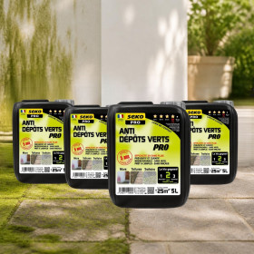 Lot de 4 bidons Anti Dépôts Verts Pro 5L
