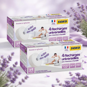 Lot de 2 boîtes de galets 4x500 g. Lavande