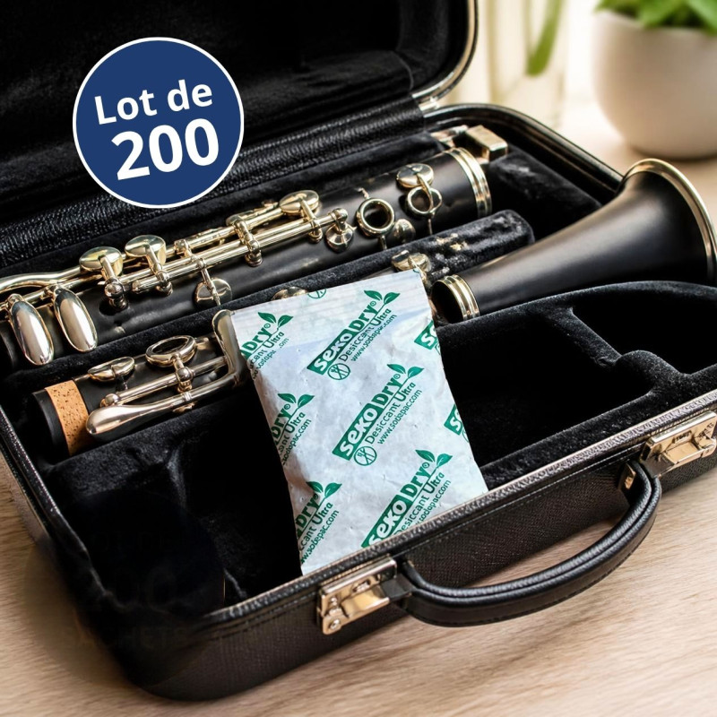 Sac de 200 sachets déshydratants de 10 gr "Sekodry Dessicant"